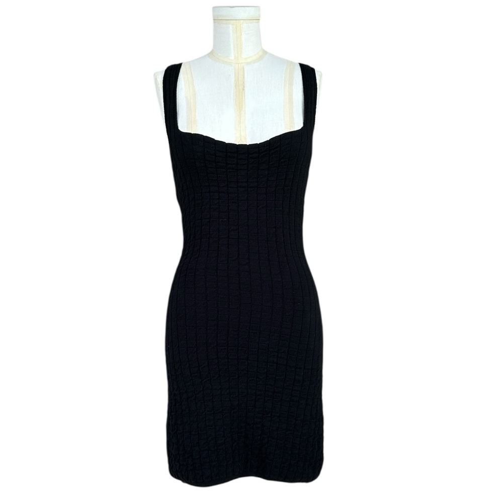 Free People Beach Short and Sweet Mini‎ Dress Black Textured Beach Dress Size XS - Picture 4 of 10